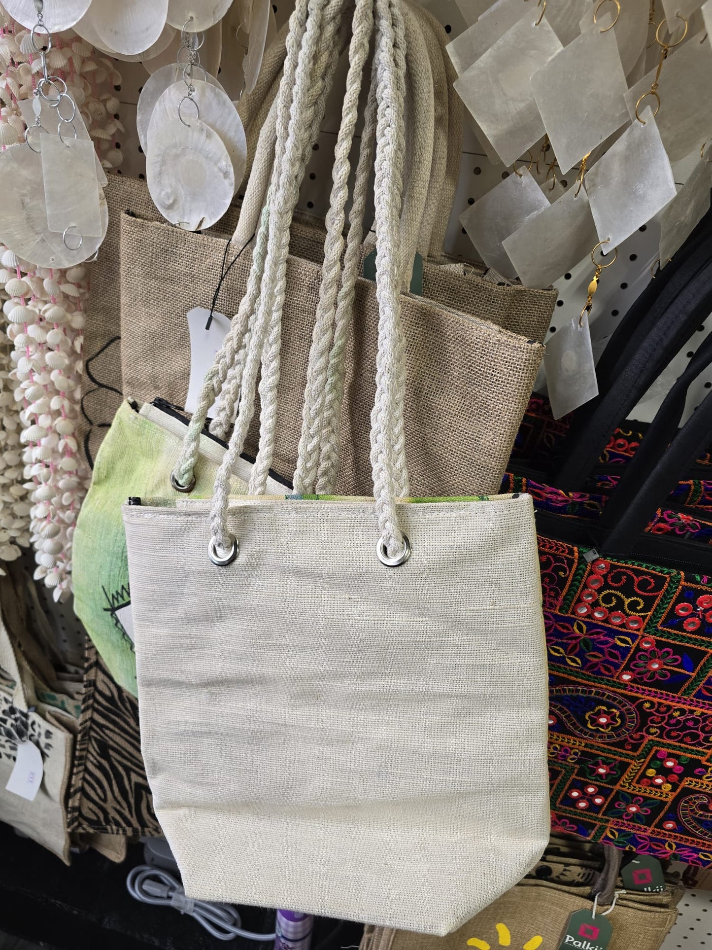 Eco-Friendly Jute Tote Bag with Durable Handles