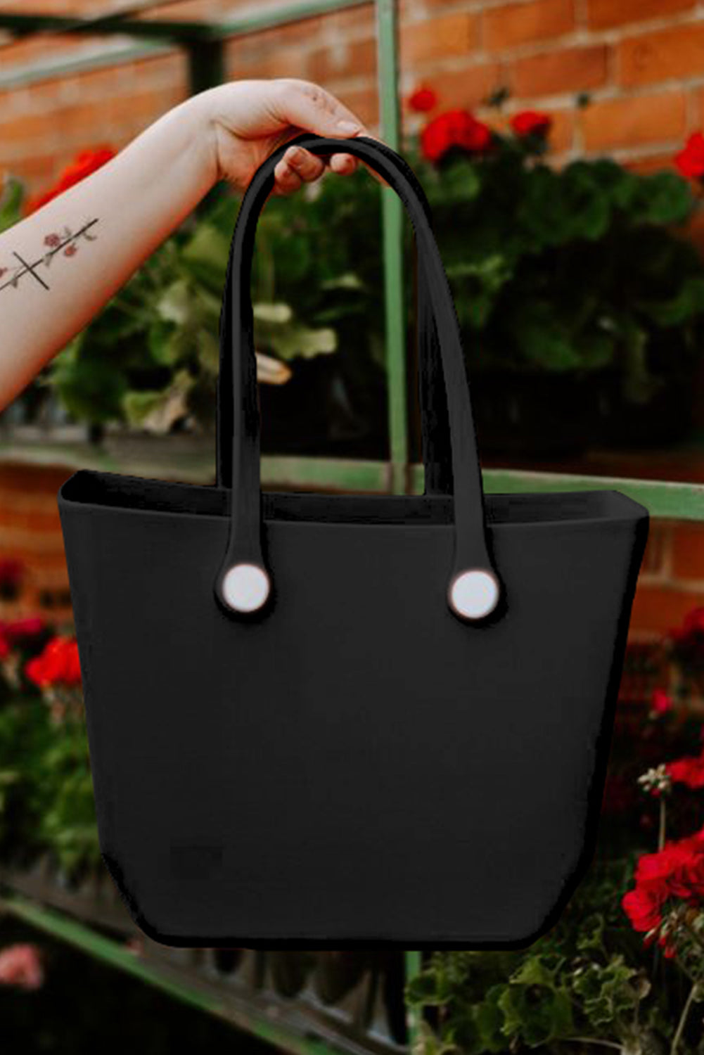 Fiery Red Waterproof Self-assembly Detachable Straps EVA Tote Bag