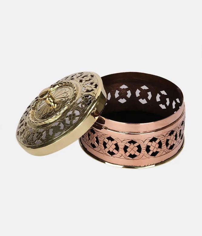 Vintage Antique Copper Jewelry Box