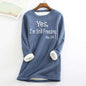 Thickened Plus Size Slim-fit Letter-printing Velvet Padded Bottoming Shirt
