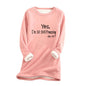 Thickened Plus Size Slim-fit Letter-printing Velvet Padded Bottoming Shirt
