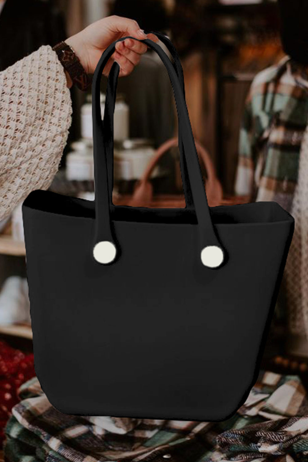 Fiery Red Waterproof Self-assembly Detachable Straps EVA Tote Bag