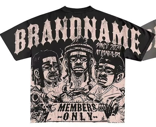 Y2g Harajuku Style T-shirt Men's Hip Hop Gothic Top