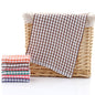 Kitchen Absorbent Cotton Jacquard Plaid Towel