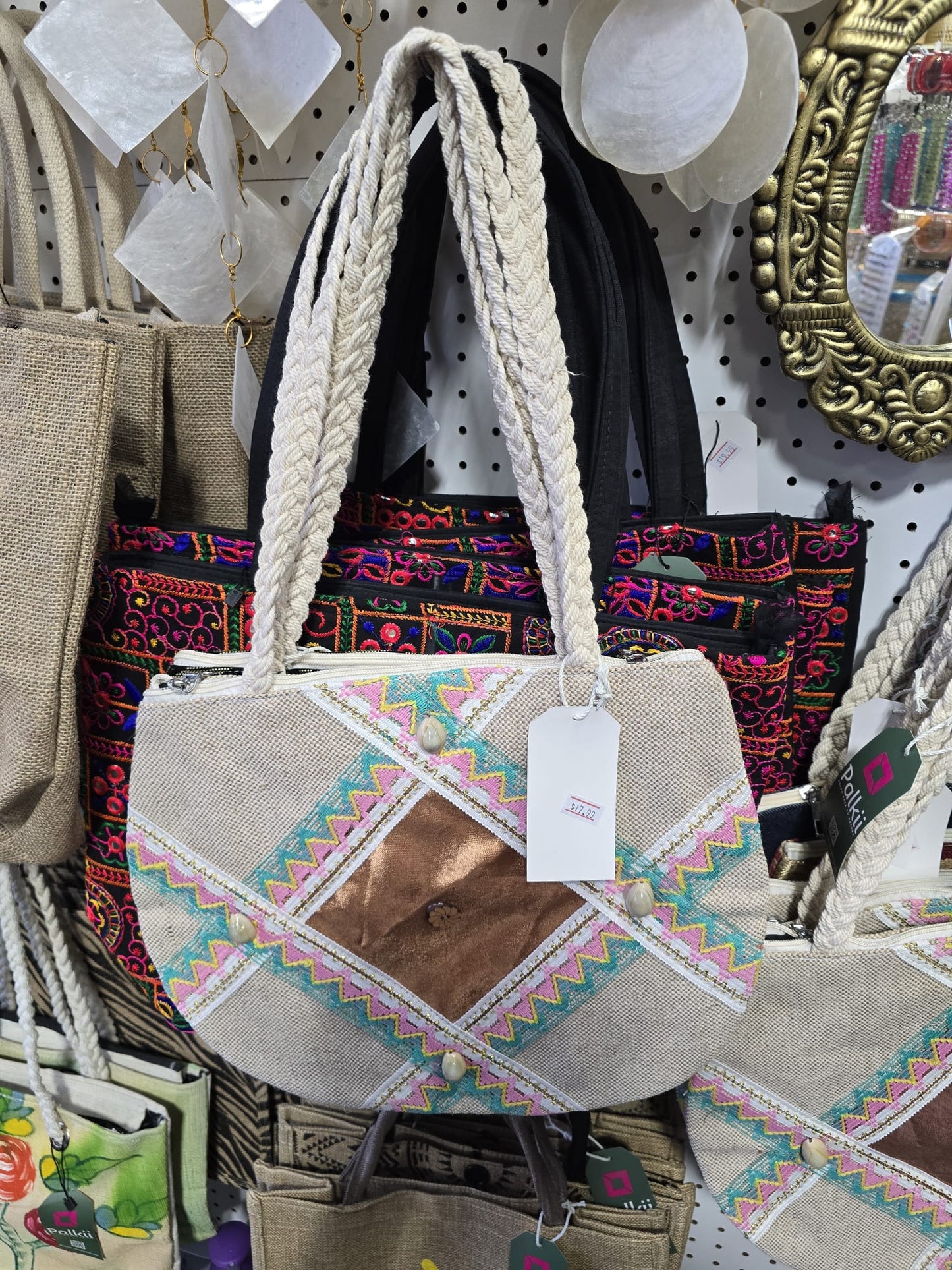Stylish Jute Tote Bag with Cotton Lining