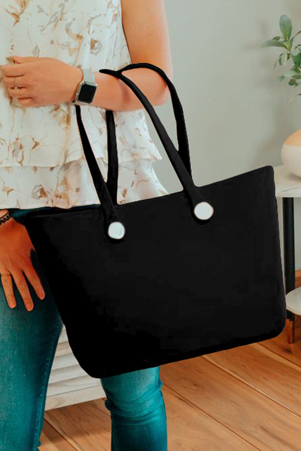 Fiery Red Waterproof Self-assembly Detachable Straps EVA Tote Bag