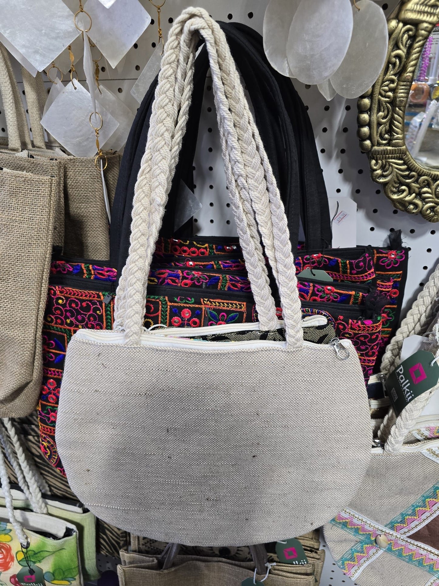 Stylish Jute Tote Bag with Cotton Lining